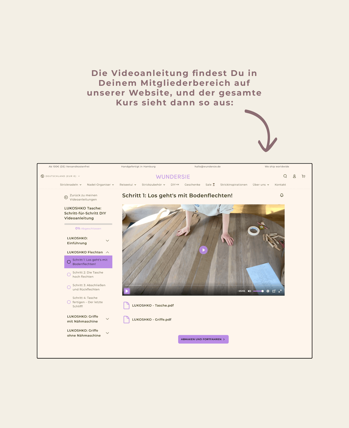 Videoanleitung zu LUKOSHKO Tasche aus Lederpapier