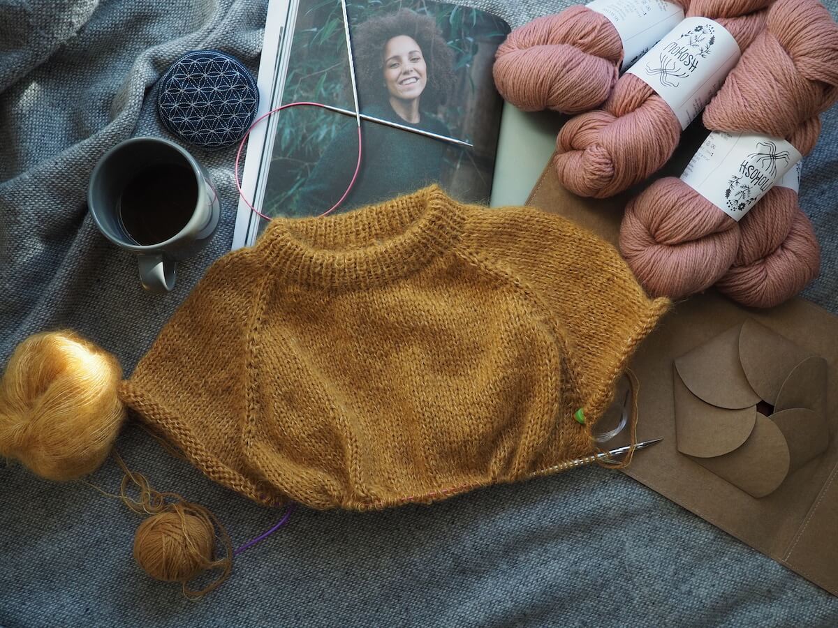 Lento Sweater Stricken mit Mokosh Wolle