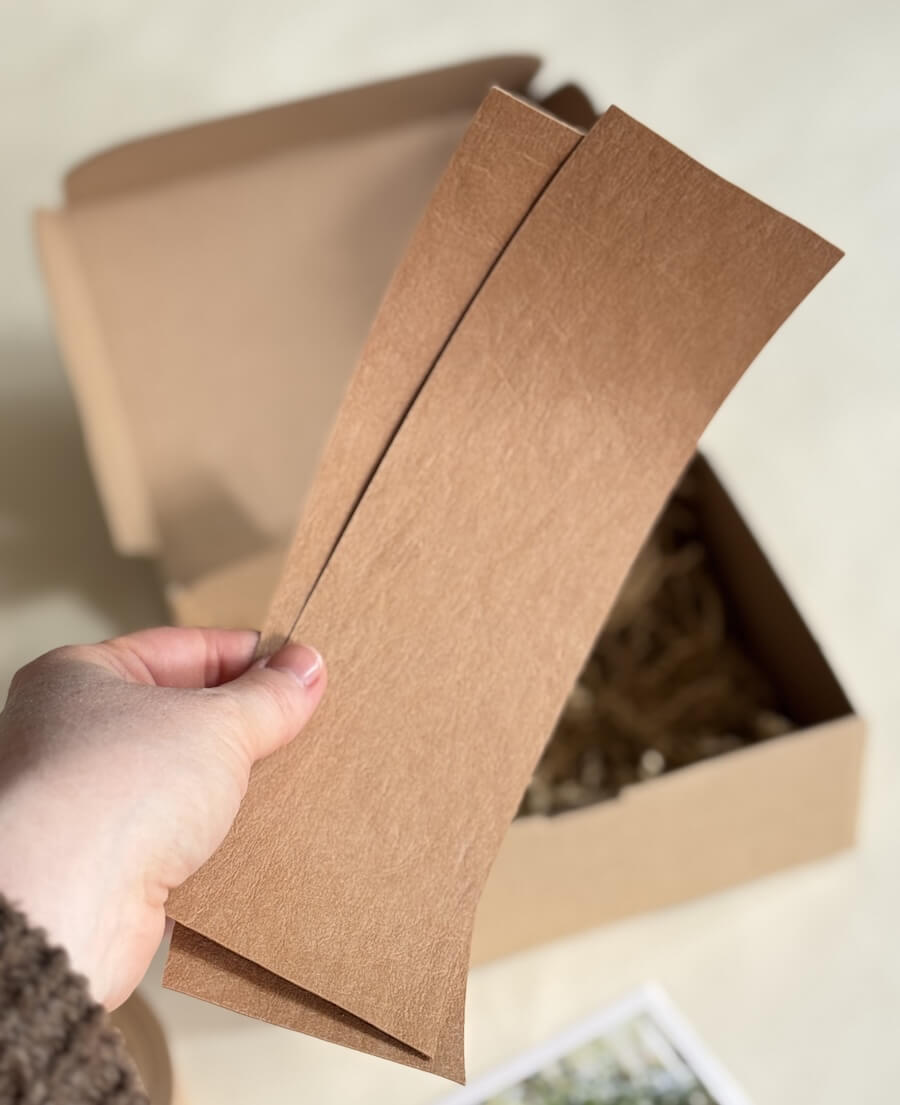 LUKOSHKO Streifen DIY Set – Lederpapierstreifen und Griffe für nachhaltige, individuelle DIY Tasche, kreatives Bastelset für stylische LUKOSHKO Taschen zum Selbermachen