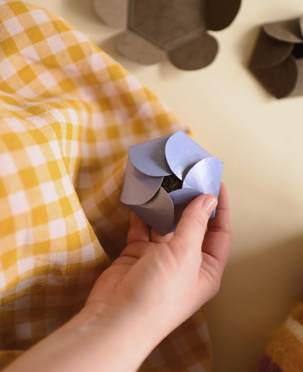 Maschenmarkierer Etui von WUNDERSIE mit Metall Maschenmarkierer