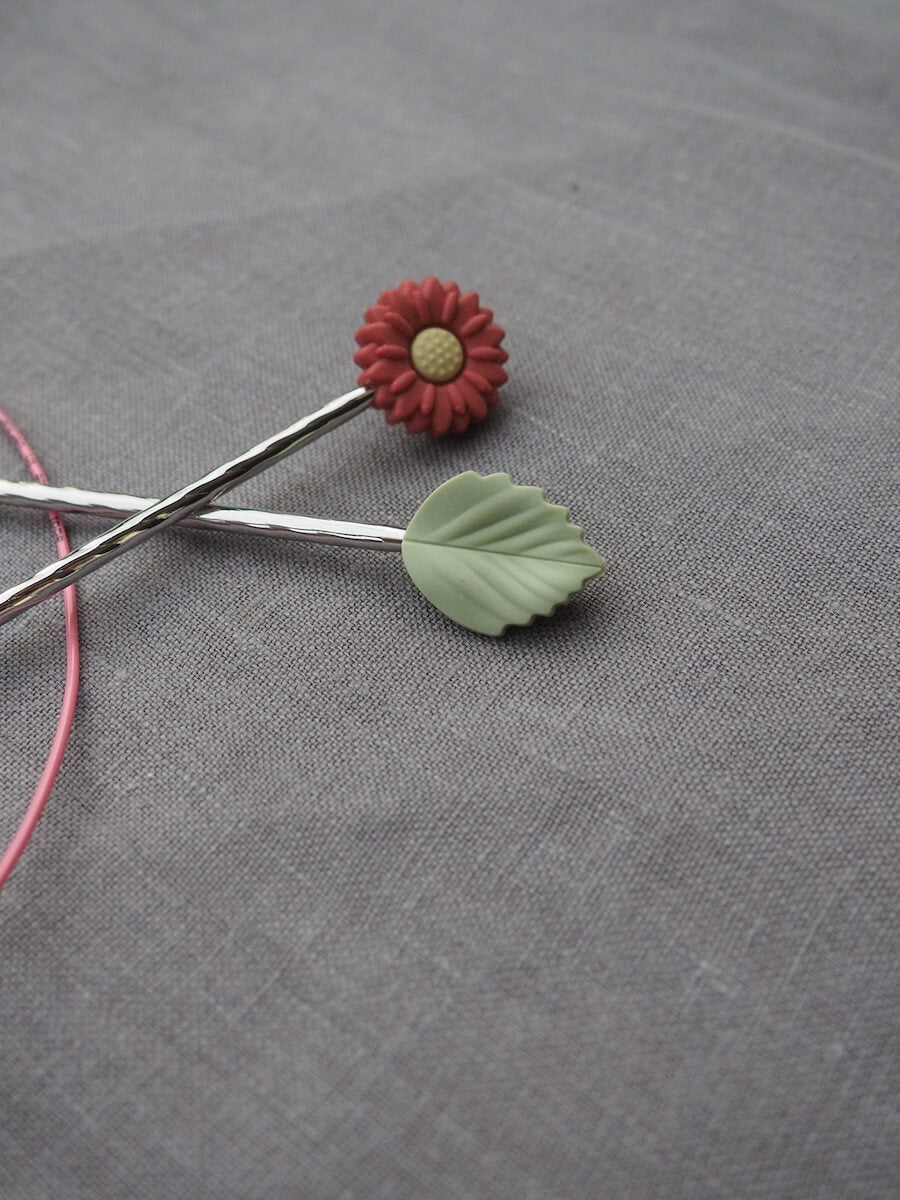Nadelstopper Set Blume &amp; Blatt
