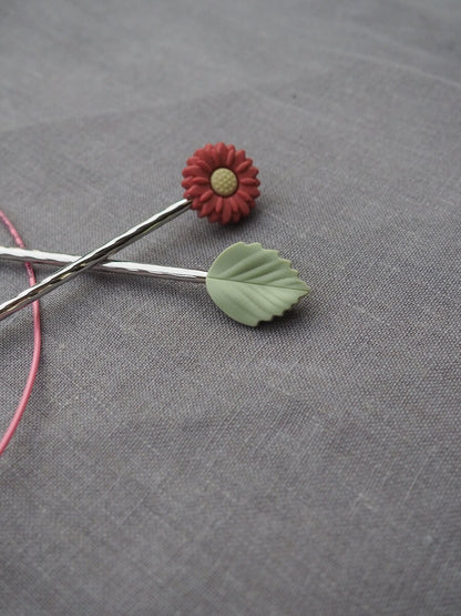 Nadelstopper Set Blume &amp; Blatt