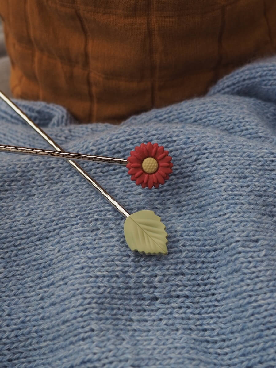 Nadelstopper Set Blume &amp; Blatt
