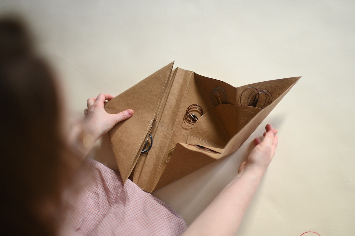 Rundstricknadeltasche ANWEN in Sand